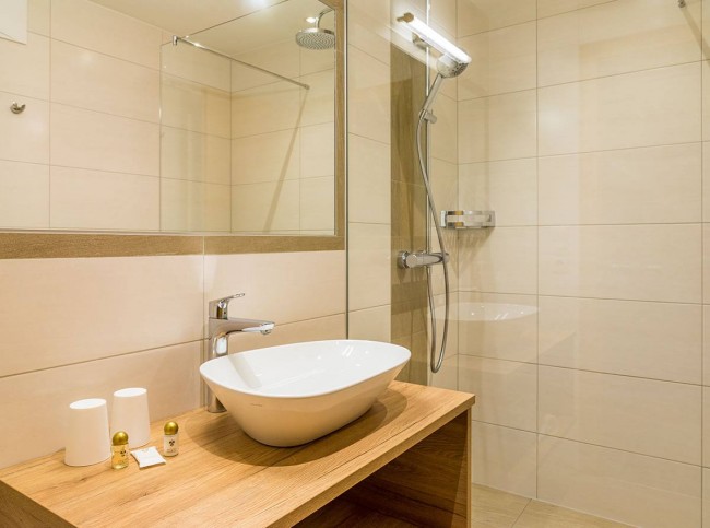 Badezimmer im Appartement