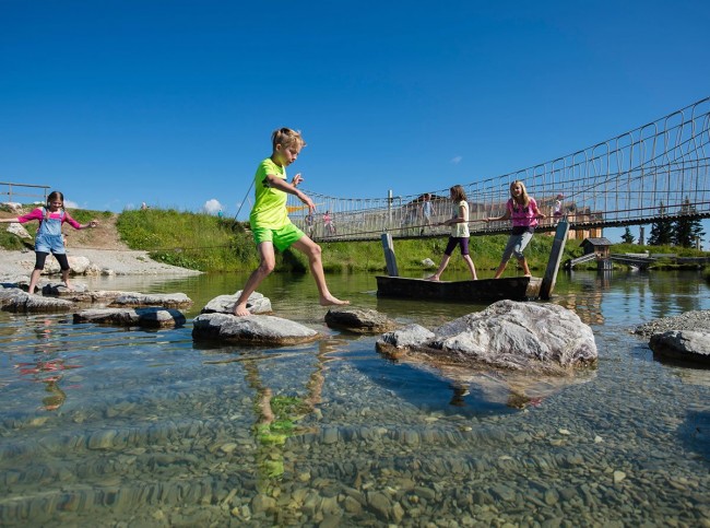 Wasserspaß in Wagrainis Grafenberg