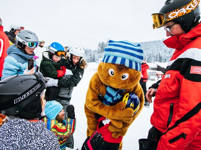 Unser Maskottchen in Wagrainis Winterwelt