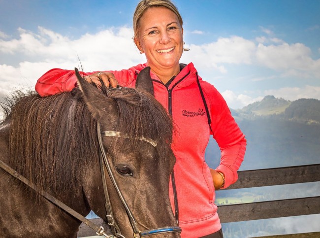 Birgit Islitzer mit Pferd