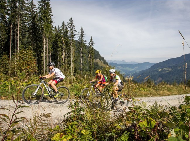 Mountainbiken beim Sommerurlaub in Wagrain